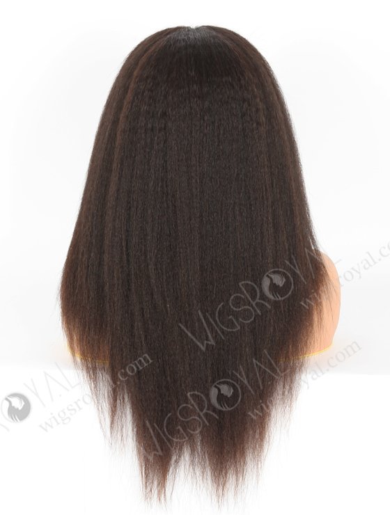 In Stock Chinese Virgin Hair 18" Italian Yaki Natural Color Lace Front Wig CLFW-001-22478