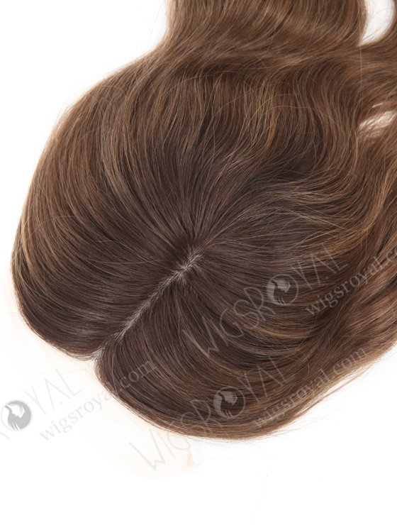 Highlight Color 12'' European Virgin Human Hair Silk Base Toppers WR-TC-079-22552