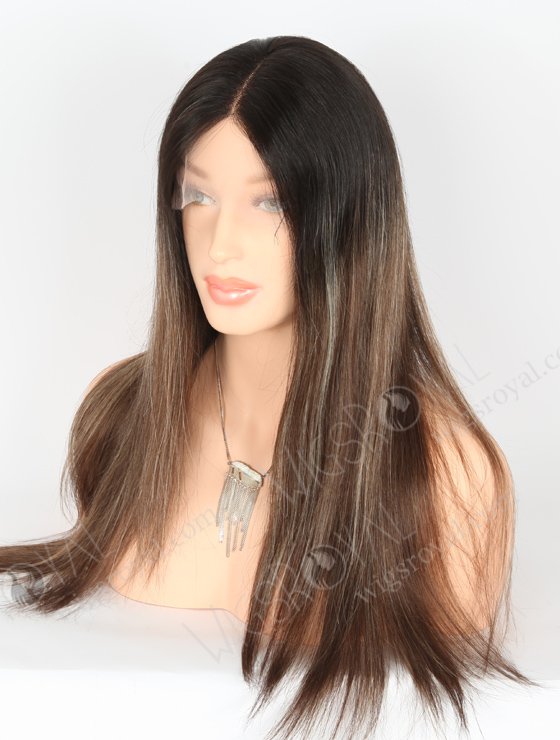 Highlight Color 18'' Brazilian Virgin Human Hair Lace Front Wig WR-CLF-039-22604