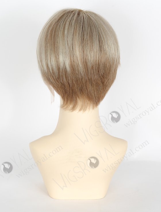 Short Style Highlight And T Color European Virgin Human Hair Lace Front Wig WR-CLF-038-22592