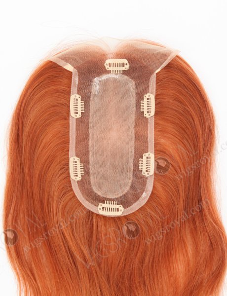 Fashion Color 130# 9'' European Virgin Human Hair Silk Top Lace Toppers WR-TC-080