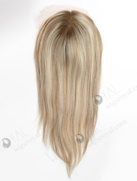 Highlight Color 14'' European Virgin Human Hair Swiss Lace Toppers WR-TC-083-22760