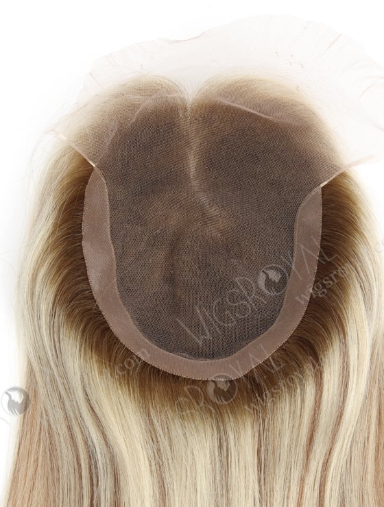 Highlight Color 14'' European Virgin Human Hair Swiss Lace Toppers WR-TC-083-22764