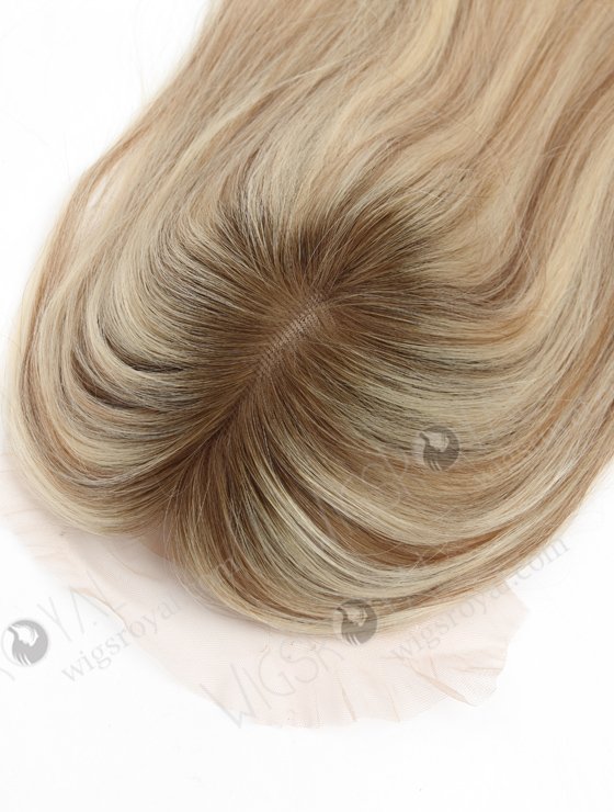 Highlight Color 14'' European Virgin Human Hair Swiss Lace Toppers WR-TC-083-22762