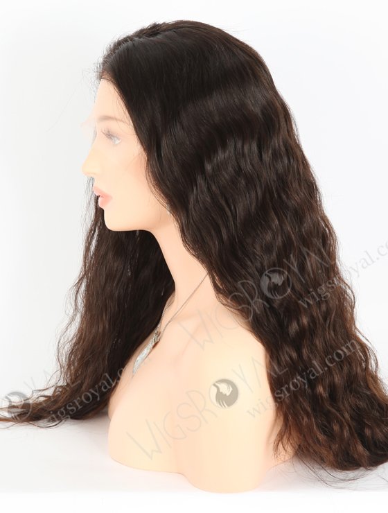 Natural Color 20'' Brazilian Virgin Hair Wavy Full Lace Wigs WR-LW-134-22741