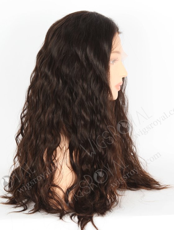 Natural Color 20'' Brazilian Virgin Hair Wavy Full Lace Wigs WR-LW-134-22742