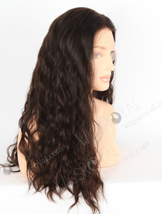 Natural Color 20'' Brazilian Virgin Hair Wavy Full Lace Wigs WR-LW-134-22743