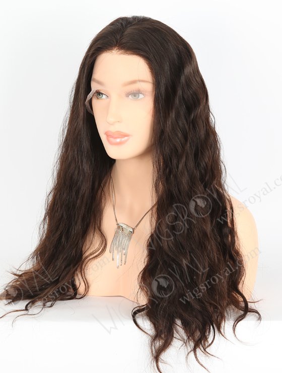 Natural Color 20'' Brazilian Virgin Hair Wavy Full Lace Wigs WR-LW-134-22738