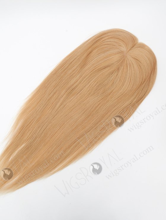 In Stock 5.5"*6.5" European Virgin Hair 16" Straight #22/12 Blended Color Silk Top Hair Topper-131-23103