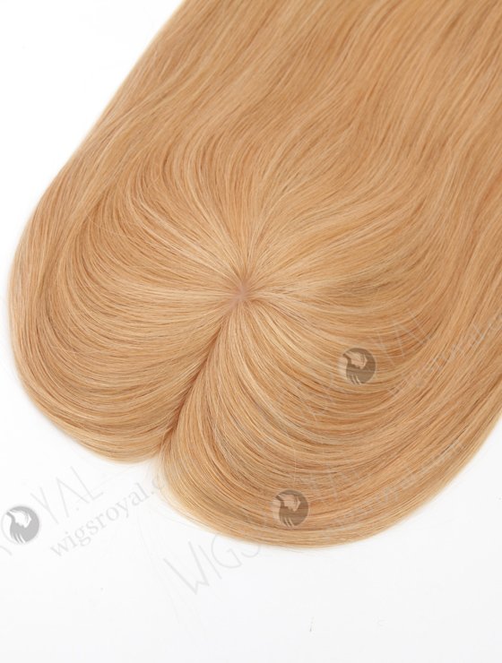 In Stock 5.5"*6.5" European Virgin Hair 16" Straight #22/12 Blended Color Silk Top Hair Topper-131-23105