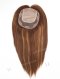 In Stock 5.5"*6.5" European Virgin Hair 12" All One Length Straight T3/4# with T3/10# highlights Color Silk Top Hair Topper-154