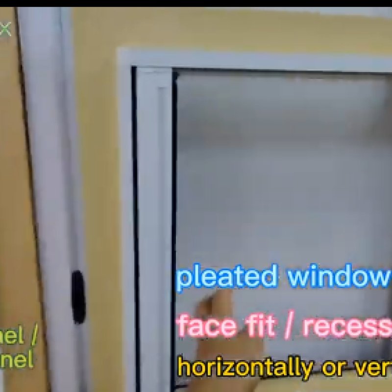 Retractable Insect Screen Window Pleated Blinds Components-1496